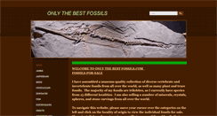 Desktop Screenshot of onlythebestfossils.com